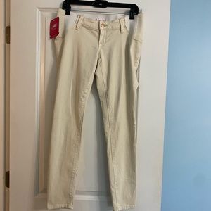 NWT Isabel Maternity Ecru Skinny Jeans